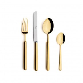 Bali Gold Polished 24 pc Set (6x Dinner Knives, Dinner Forks, Table Spoons, Coffee/Tea Spoons)