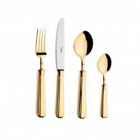Piccadilly Gold Polished 24 pc Set (6x Dinner Knives, Dinner Forks, Table Spoons, Coffee/Tea Spoons)