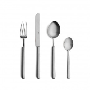 Bali Steel Matte 24 pc Set (6x Dinner Knives, Dinner Forks, Table Spoons, Coffee/Tea Spoons)