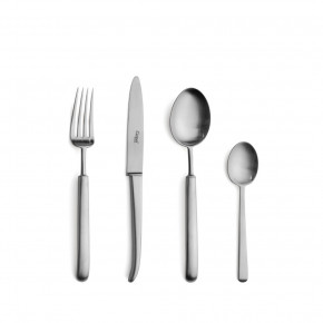 Carre Steel Matte 24 pc Set (6x Dinner Knives, Dinner Forks, Table Spoons, Coffee/Tea Spoons)
