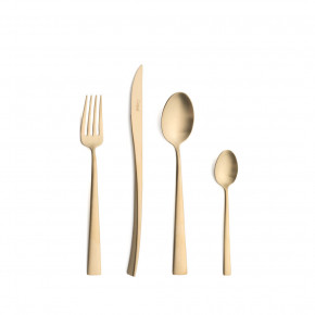Duna Champagne Matte 24 pc Set (6x Dinner Knives, Dinner Forks, Table Spoons, Coffee/Tea Spoons)