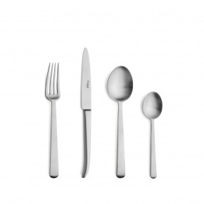 Ergo Steel Matte 24 pc Set (6x Dinner Knives, Dinner Forks, Table Spoons, Coffee/Tea Spoons)