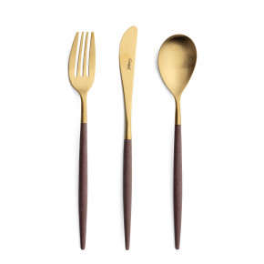 Mio Brown Handle/Gold Matte Pastry Server 11.2 in (28.5 cm)
