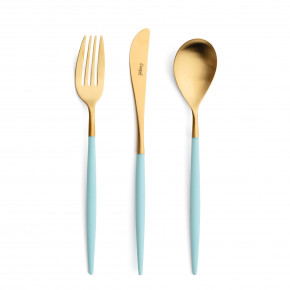 Mio Turquoise Handle/Gold Matte Pastry Server 11.2 in (28.5 cm)