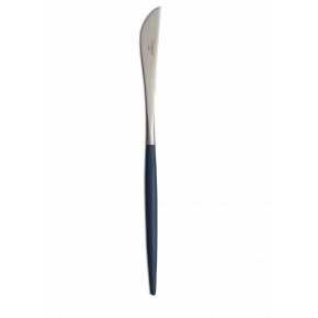 Goa Blue Handle/Steel Matte Dinner Knife 8.9 in (22.5 cm)