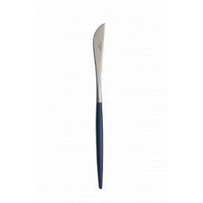 Goa Blue Handle/Steel Matte Dessert Knife 7.9 in (20 cm)