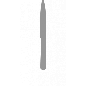 Kube Steel Black Handle/Steel Matte Dinner Knife 9.6 in (24.3 cm)