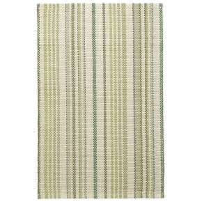 Oslo Stripe Green Woven Cotton Rugs
