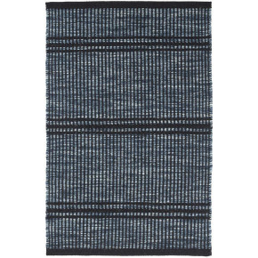 Malta Navy Blue Woven Wool Rugs