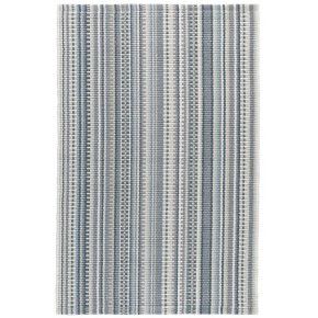 Lucky Stripe Grey Woven Cotton Rug