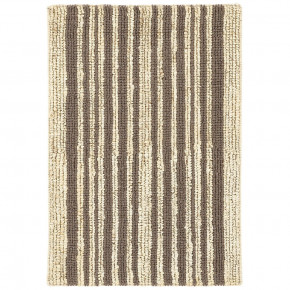 Calder Stripe by Marie Flanigan Stripe Grey Handwoven Jute Rugs