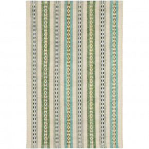 Long Slade Teal Handwoven Cotton Rugs