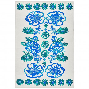 Graphic Gerbera by Frances Valentine Teal Machine Washable Rugs