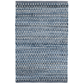 Denim Stone Blue Handwoven Cotton Rug