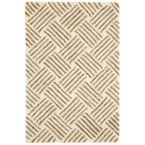 Layers Ochre Hand Hooked Wool Rug