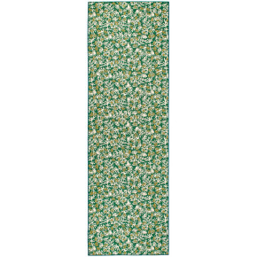 Winter Pinecones Green Machine Washable Rug