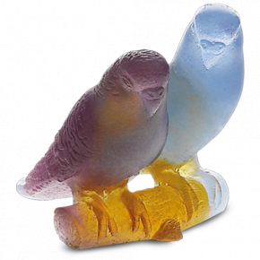 Blue Budgerigars Couple (Special Order)