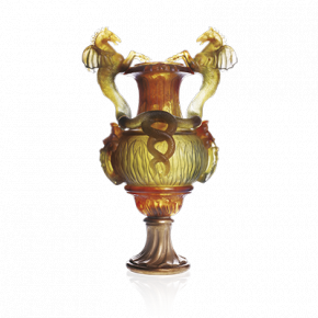 Chevaux Ailés Amber Vase (Special Order)