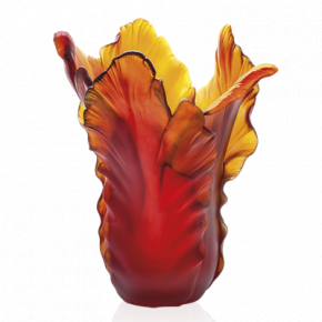 Tulip Dark Amber Magnum Vase (Special Order)