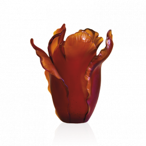 Tulip Dark Amber Vase (Special Order)
