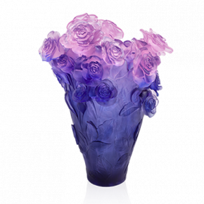 Rose Passion Blue Pink Magnum Vase (Special Order)