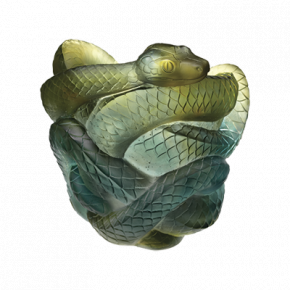 Green & Grey Snake Vase (Special Order)
