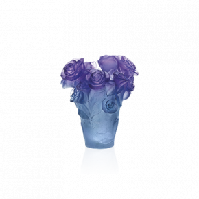 Rose Passion Blue Purple Vase (Special Order)