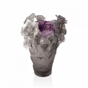 Rose Passion Grey & Purple Flower Vase (Special Order)