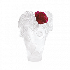 Rose Passion White Vase & Red Flower (Special Order)