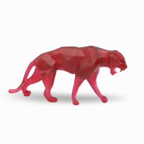 Small Red Wild Panther by Richard Orlinski (Special Order)