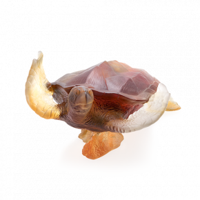 Mer De Corail Large Amber Grey Sea Turtle (Special Order)