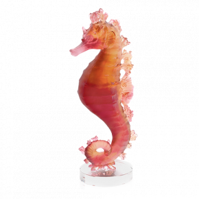 Mer De Corail Amber Red Seahorse (Special Order)