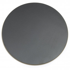  Round Birch Placemat Grey/Black