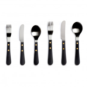 Provencal Black Stainless Steel Flatware