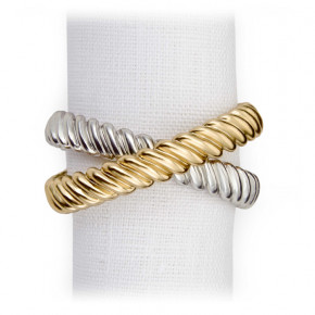 Deco Twist Platinum + Gold Napkin Jewels