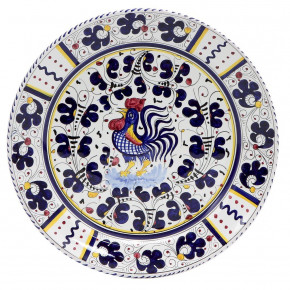 Orvieto Blue Rooster Charger Buffet Platter 13 in Rd