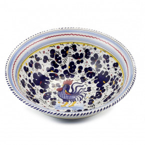 Orvieto Blue Rooster Large Pasta/Salad Serving Bowl 13.5 in Rd x 5 high