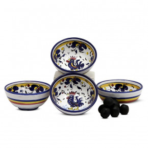 Orvieto Blue Rooster Small Condiment Bowl (1 Cup) 4 in Rd x 2 high