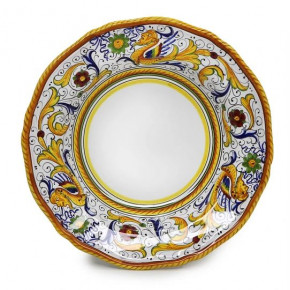 Raffaellesco Rim Pasta Soup Plate (White Center) 10.5 in Rd