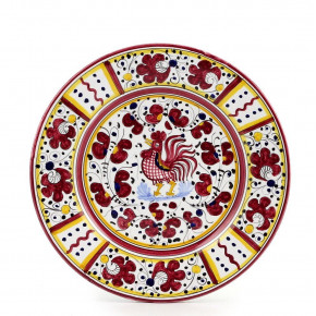 Orvieto Red Rooster Salad Plate 8 in Rd