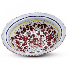 Orvieto Red Rooster Large Pasta/Salad Serving Bowl 13.5 in Rd x 5 high