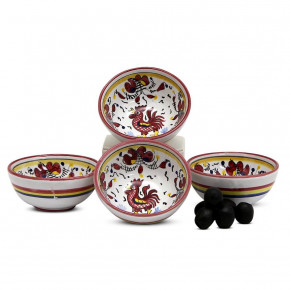 Orvieto Red Rooster Small Condiment Bowl (1 Cup) 4 in Rd x 1.75 H. (1 Cup)