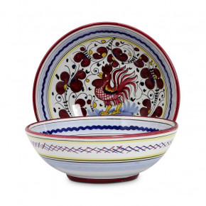 Orvieto Red Rooster Coupe Pasta Soup Bowl 8 in Rd x 3 high
