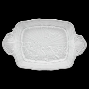 Dressed in White/Swan Serving Dish 13" Rd