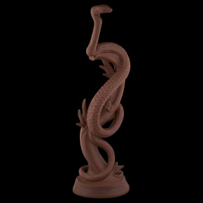 Single Figurine Snake On Tree, Boettger Stoneware