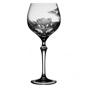 Safari Rhino Clear Water Goblet