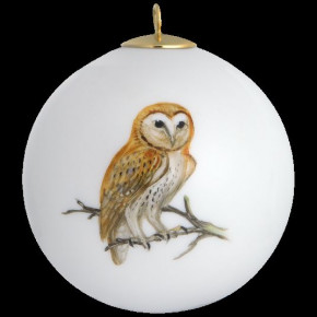 Tree Ornament Barn Owl Round 5 Cm