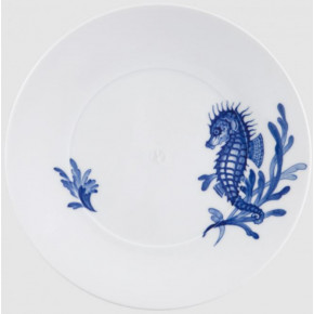 Blue Treasures Dessert Plate Sea Horse