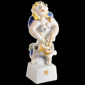Angel With Drum, Figurine with Gold