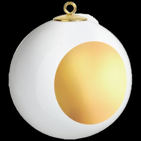 Tree Ornament Christmas Bauble Golden Dot Round 5 Cm